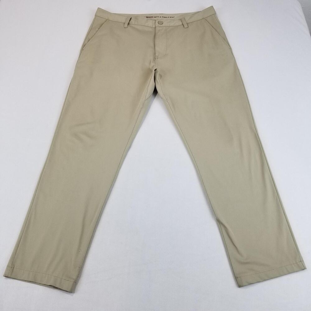 Rhone Commuter Pants Mens 36 Beige Khaki Performance Chino Travel Golf Stretch